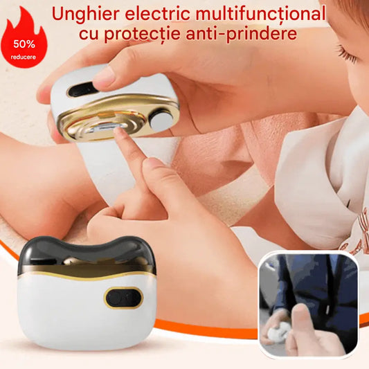 ✂️💅🔥 Pilă de unghii electrică multifuncțională, unghier electric cu protecție anti-ciupire