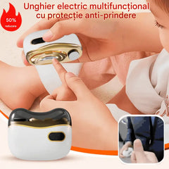 ✂️💅🔥 Pilă de unghii electrică multifuncțională, unghier electric cu protecție anti-ciupire