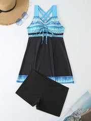 🏖️【S-5XL】Set costume de baie imprimat pentru femei 2026【Top + Pantaloni】